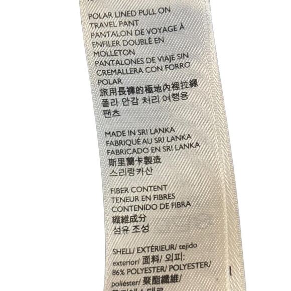 Eddie Bauer Polar Lined Pull On Travel Pants 14 Women Black Gorpcore Outdoors - Picture 6 of 9